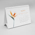 2027 A5 Floral Desk Calendar