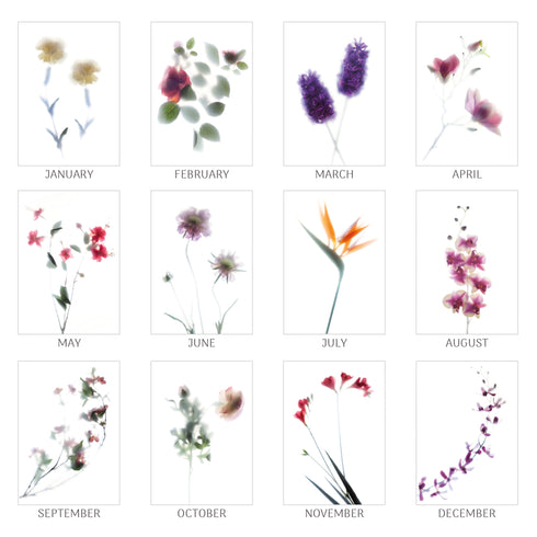 2027 A5 Floral Desk Calendar
