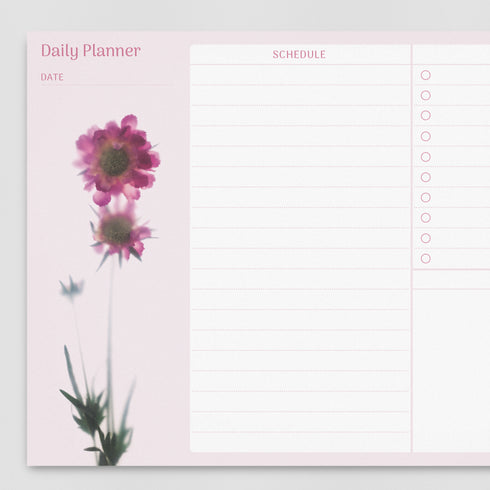 A5 Daily Planner - Scabiosa