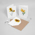 Yellow & Purple Floral Card Set