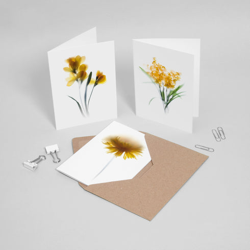 Yellow Floral Card Set