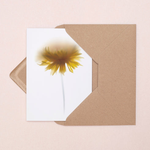 Yellow Dahlia Card