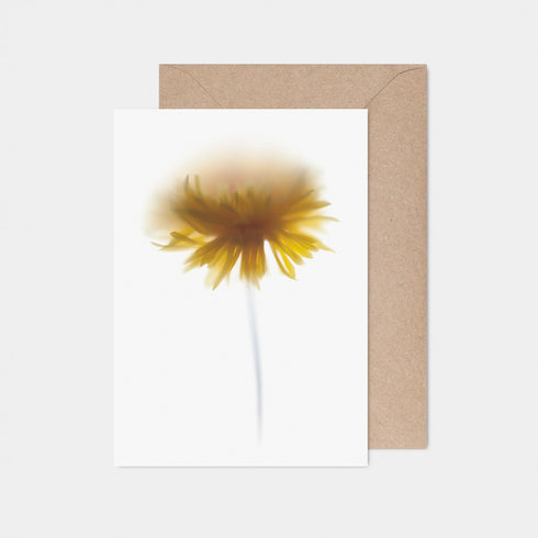 Yellow Dahlia Card