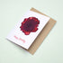 Dark Pink Rose Birthday Card