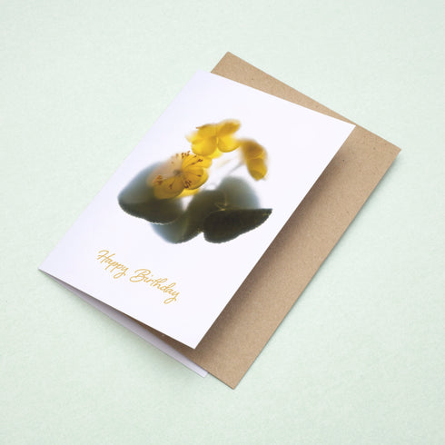 Yellow Buttercups Birthday Card