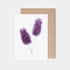 Purple Hyacinth Stems Card