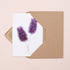 Purple Hyacinth Stems Card
