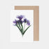Purple Iris Bunch Card