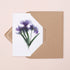 Purple Iris Bunch Card