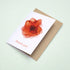 Orange Rose Thank you Card