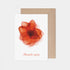 Orange Rose Thank you Card