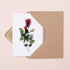 Pink Rose Stem Card