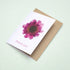Pink Scabiosa Thank you Card