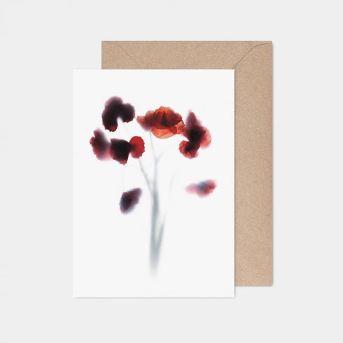 Red Poppies Card