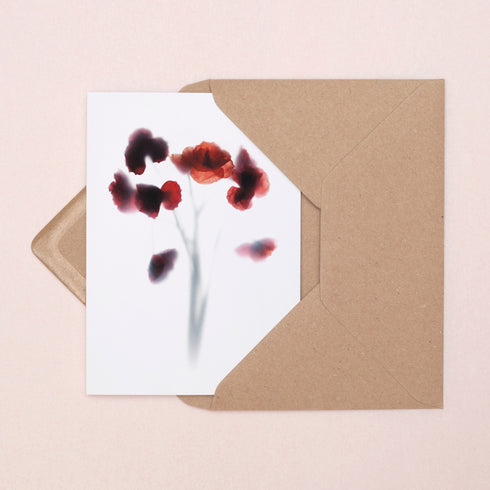 Red Poppies Card