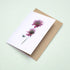 Pink Scabiosa Stems Card