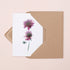 Pink Scabiosa Stems Card