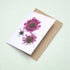 Pink Scabiosa Trio Card