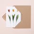 Tulip Trio Floral Greeting Card