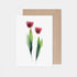 Pink Tulips Greeting Card