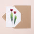 Pink Tulips Greeting Card