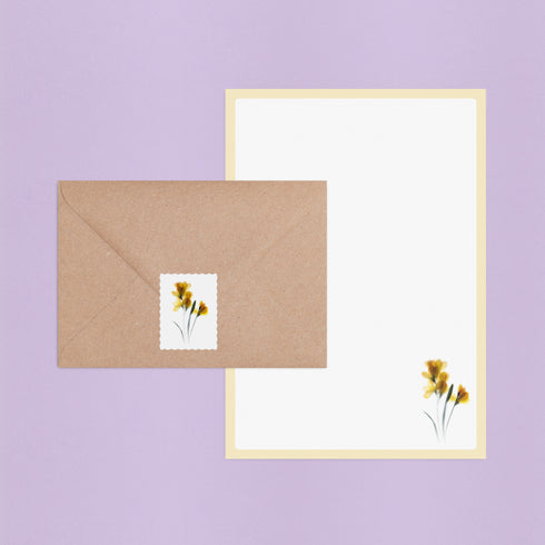 Flower Stems Letter Writing Set