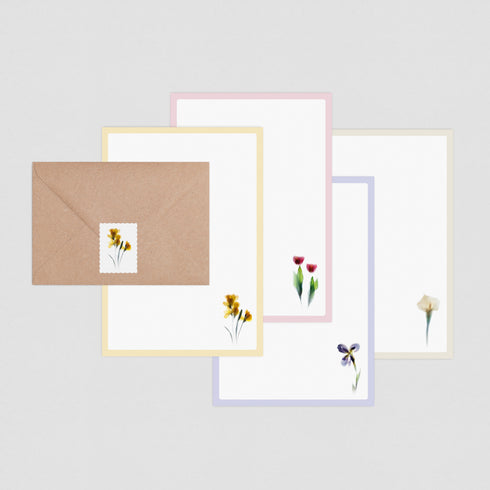 Flower Stems Letter Writing Set