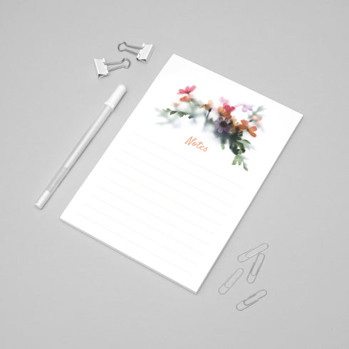 A5 Lined Note Pad - Daisy garden