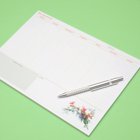 A4 Weekly Planner - Daisy garden