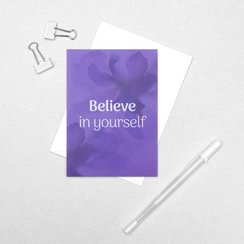 'Believe in yourself' Postcard