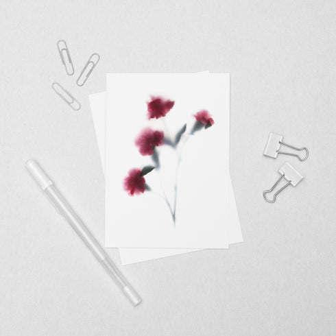 Red Carnation Postcard