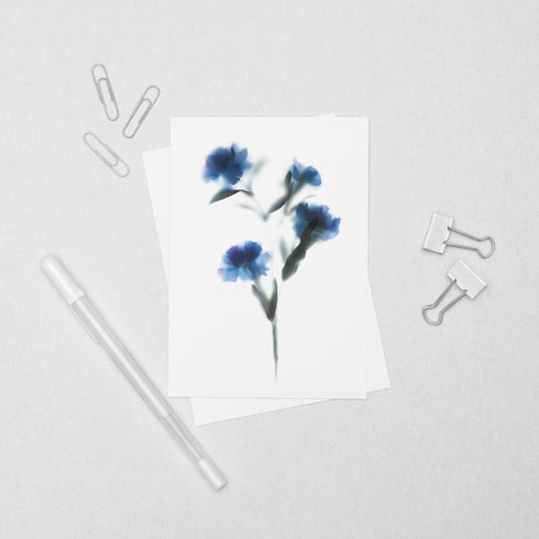 Blue Carnation Postcard