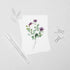 Purple Roses Floral Postcard