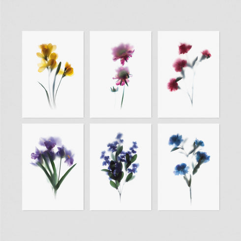 6 Floral Postcards - Impressions 2