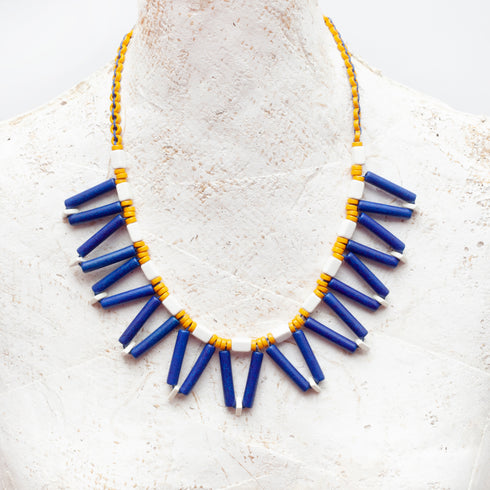 Midnight 'JULIE' Bib Necklace