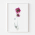 Pink Scabiosa Stem II Floral Art Print