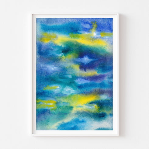 "SOUNDS OF THE SEA I" Abstract Art Prints