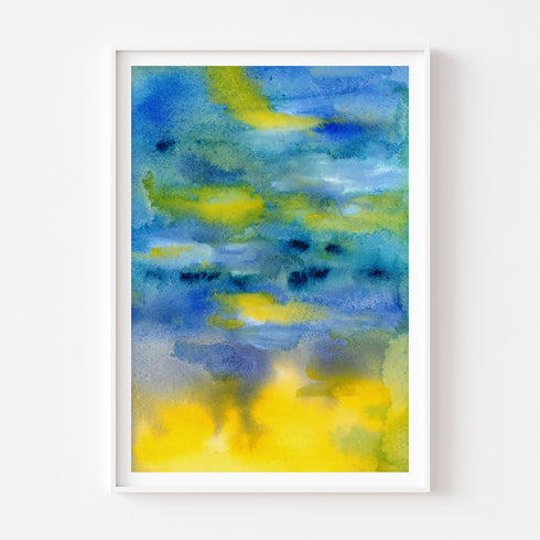"SOUNDS OF THE SEA III" Abstract Art Prints