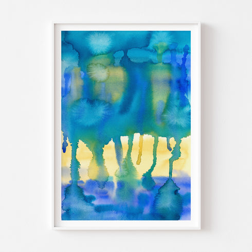 "SOUNDS OF THE SEA V" Abstract Art Prints