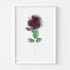 Purple Rose Floral Art Print