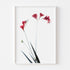 Red Freesias II Floral Art Print
