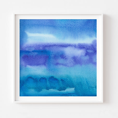 'OCEAN BLUE II' Abstract Art Prints