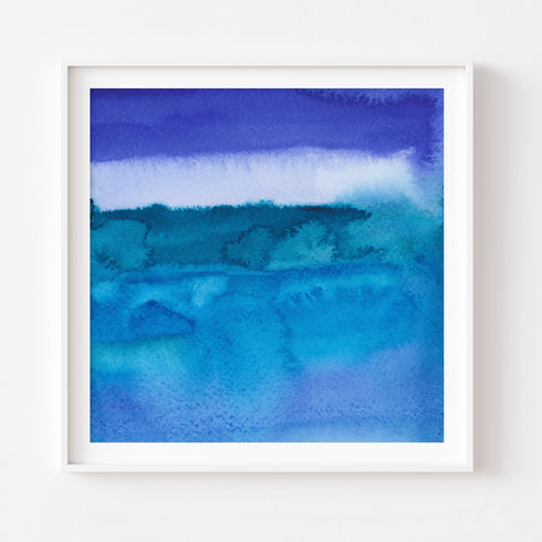 'OCEAN BLUE III' Abstract Art Prints