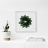 Green Leaf Fan Floral Art Print