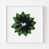 Green Leaf Fan Floral Art Print