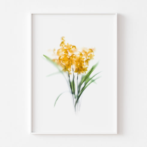 Yellow flower bunch Art Print