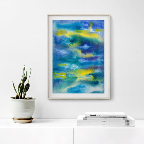 "SOUNDS OF THE SEA I" Abstract Art Prints