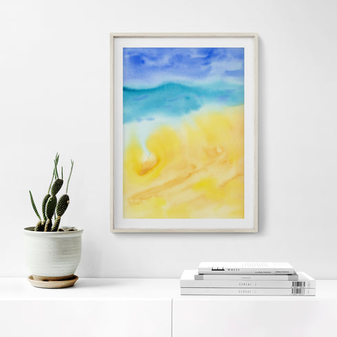 "SOUNDS OF THE SEA IV" Abstract Art Prints