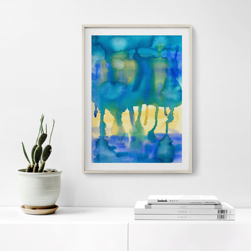 "SOUNDS OF THE SEA V" Abstract Art Prints