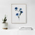 Blue Carnations Floral Art Print